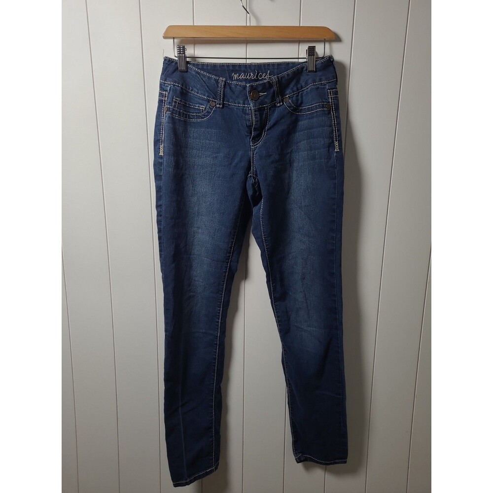 Maurices Jeans Womens Size Small Blue Regular Slim Denim Pockets